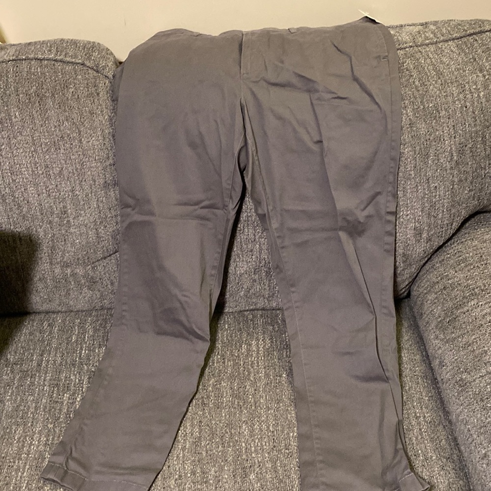 Brand new gray khaki pants